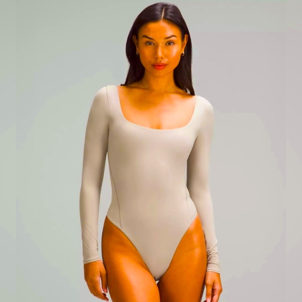 NWT Lululemon Wundermost Long Sleeve Thong Square Neck Bodysuit- Ultra Soft Nulu